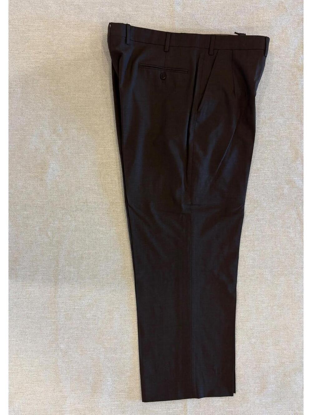 Brioni Sigma Trousers 35x30 Brown 100% Superfine Wool Italy - Picture 2 of 11